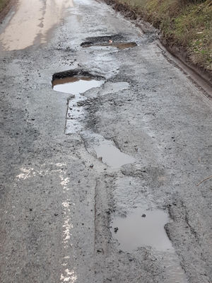 Potholes are causing plenty of issues to people living in Cleeton St Mary. Picture: LDRS