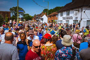 Crowds flocked to the event