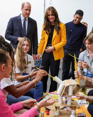 Adam, right, at the young people's forum, which was attended by both the Prince and the Princess of Wales. Picture: Andrew Parsons / Kensington Palace