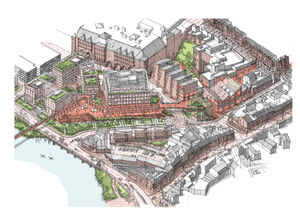 One of the drawings included in the consultation showing how the scheme could look.