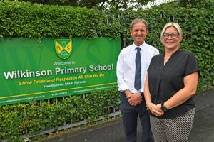 Assistant head Tom Neal and headteacher, Lisa Cowley