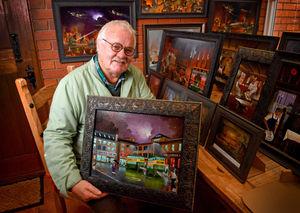 Local artist Ken Wood from Kingswinford, who is soon to have an exhibition of his work at Dudley Canal Trust.