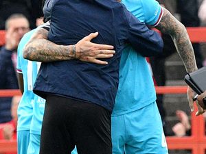 Supporting image for story: Mat Sadler's '10 games' quip after Walsall go top with away victory