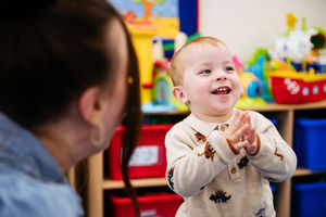 Leanne Hoey with son Archie Klein, two