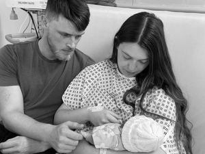 Supporting image for story: Heartbroken couple whose baby died shortly after birth helping others in her memory