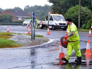 Supporting image for story: School closed and homes without water as main bursts in Perton
