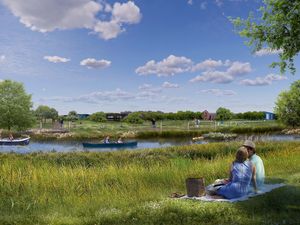 An artist's impression of how the Weston site would look.