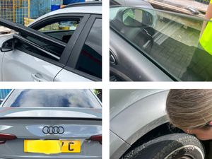 Supporting image for story: Vehicles stopped in Telford with illegal tints, number plates and insecure loads