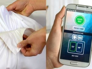 Supporting image for story: This self-making duvet sets different temperatures depending on which side of the bed you sleep