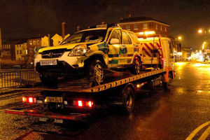 Supporting image for story: Ambulance crashes on 999 call