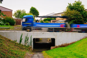 One of the three underpasses which will be filled