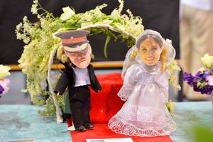 A display at the Sweet Pea show