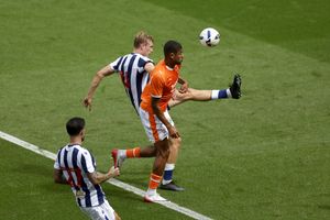 Torbjorn Heggem in action for West Brom during their pre-season trip to Blackpool (Photo by Adam Fradgley/West Bromwich Albion FC via Getty Images)