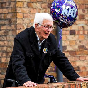 Geoffrey Hickman watching the band