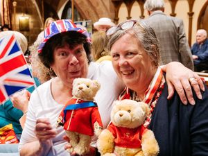 Supporting image for story: Shifnal celebration goes on after moving inside due to wet weather