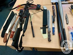 Supporting image for story: Suspects bailed after arsenal of deadly weapons seized in drugs bust in Wolverhampton