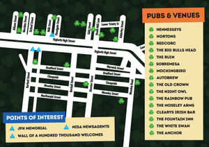 Birmingham St Patrick's Day 2025 'County Digbeth' Map