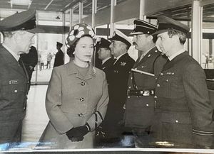 Colin receiving his award from the late Queen Elizabeth II in 1966