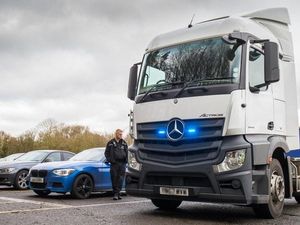 Supporting image for story: On mobile phone patrol in an unmarked police HGV