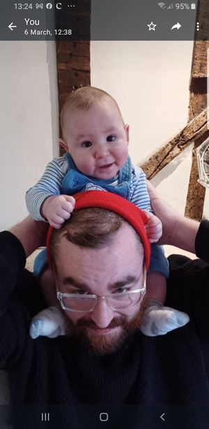 Sam and our Son Archie