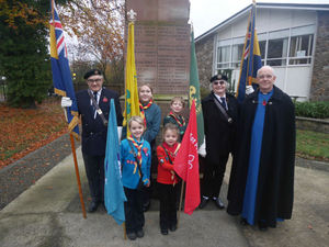 Supporting image for story: 22 poignant pictures from Remembrance Sunday services in Knighton, Presteigne, Kington and Hay on Wye