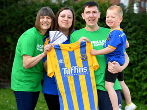 Supporting image for story: Family set for 14-mile charity trek to Shrewsbury Town game in memory of superfan dad