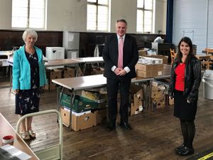 Supporting image for story: Welsh MP visits community cafe feeding vulnerable people