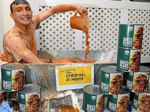 Supporting image for story: Watch: Shropshire's Craig full of beans for Children In Need challenge