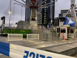 Supporting image for story: Shocking images show Birmingham Christmas fairground ride after it 'dropped to the ground' leaving 13 people needing treatment