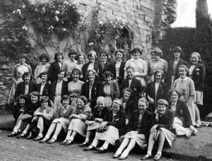 Oswestry Girls' High School schoolgirls on a trip to Much Wenlock Abbey on June 29, 1960.Picture shared by Gill Roberts, nee Hampson.