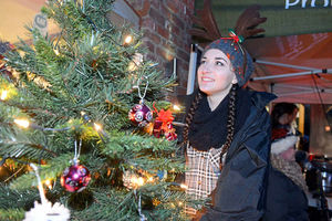 Supporting image for story: Carols and mince pies at Market Drayton farm
