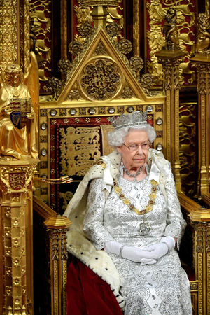 The Queen about to outline the Government's legislative programme last week