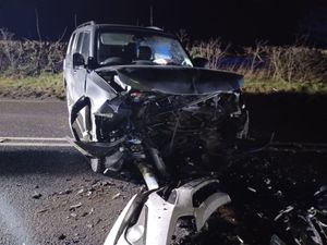 Images of the crashed cars that led to the closure of the A5