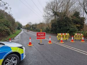 Telford & Wrekin Police have closed Dawley Road due to a burst water main