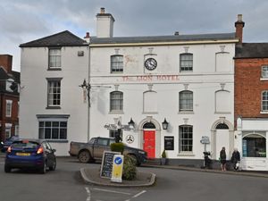 Supporting image for story: Landmark clock in Staffordshire market town could be lit at night as part of revamp for historic hotel