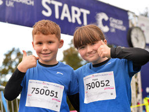 From left, Alfie Jones, aged seven, and Pippa Jones, aged eight
