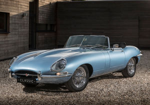 The new Jaguar E-Type Zero – classic looks but electric power delivers 0-60mph in just 5.5 seconds