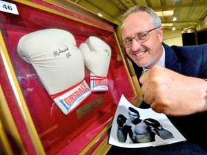 Supporting image for story: Muhammad Ali gloves set to pack a punch at Perry Barr auction