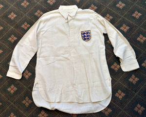 An England outfield shirt worn By Bert William's under his goalkeeping jumper