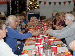 Supporting image for story: South Shropshire community comes together for festive treat for senior citizens