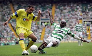 In action for Celtic