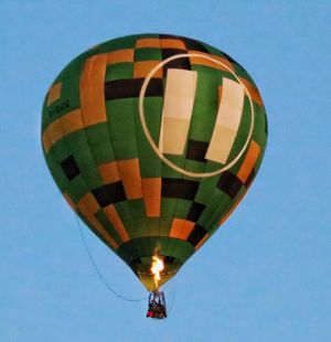 The evening sky was punctuated by flying machines on Sunday. Photo: Steve Cort