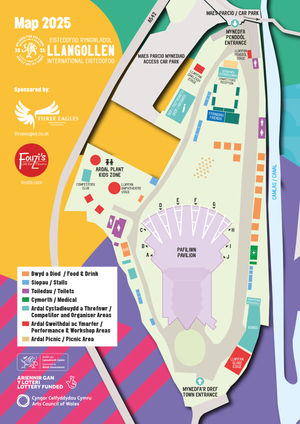The field layout for Llangollen 2025