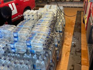 Supporting image for story: Bottled water delivered to south Shropshire residents as more than 100 cut off from supply in wake of Storm Goretti
