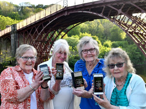 The Ironbridge and Coalbrookdale Civic Society has gone live with its first website.
From left, Gill Beach, Elaine Rye, Margaret Roberts and Vicky Jones, hope it will help their campaign to restore the town's water fountain to its original position. Picture: Dave Bagnall
