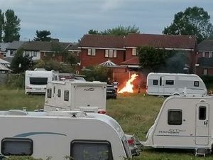 Supporting image for story: Fury at travellers’ police escort from Staffordshire to Black Country
