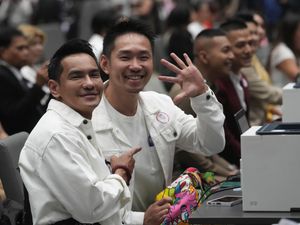 Supporting image for story: Same-sex couples flock to make marriages legal as Thailand changes law