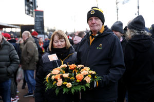 Tributes were paid to the late forward Diogo Jota before the game.(Photo by Brett Patzke - WWFC/Wolves via Getty Images)