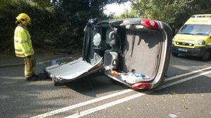 The car after the scene was dealt with. Pic: @wmasrobmarsh