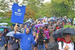  Recovery Walk participants in West Park, Wolverhampton.